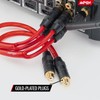 Install Link Audio Cable RCA for Subwoofer or Stereo Cable,