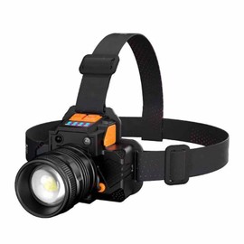 LED Headlamp USB Rechargeable Sensing Wearable Work Lamp for Outdoor Camping Fishing Mining T50 White Light T8 Wick