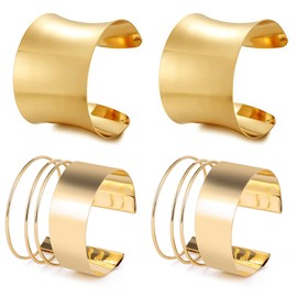 Gold Bangles Bracelet for Women Boho Barcelects Rhinestones Chunky Cuff Bangle Bracelet Trendy Summer Beach Charm Jewelry Gifts for Her