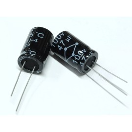 MULTICOMP PRO 2x 47uF 100V Non-Polar Radial Aluminum Electrolytic Speaker Crossover Capacitor
