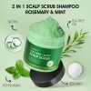 VOERUY Scalp Scrub, Tea Tree Scalp Exfoliator Scrub Shampoo, 2-in-1