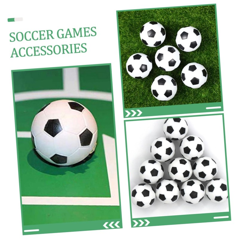 Mikinona 8Pcs Mini Soccer Balls for Table Soccer Durable Replacement