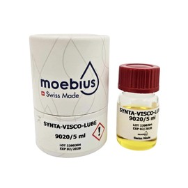 Moebius SYNTA-VISCO-LUBE 9020 Synthetic Universal Fluid Thin Oil 5ml for Watch Parts Wheels, Bearings, Cannon pinions, Calendar Parts