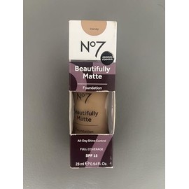 No7 Beautifully Matte Foundation, 30ml, Honey