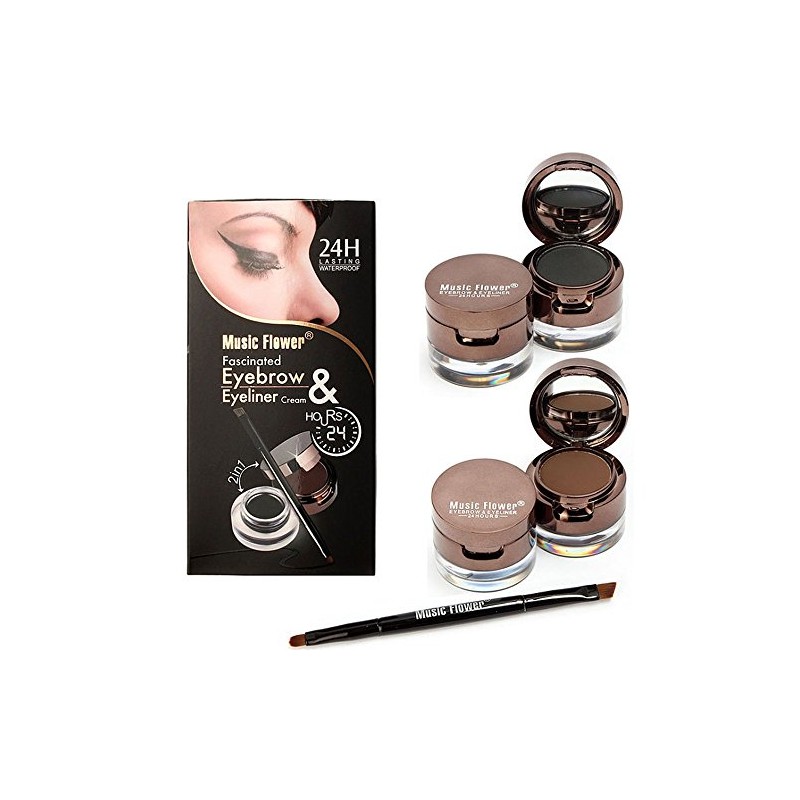 Ucanbe Cosmetics 4 in 1 Brown Black Gel Eyeliner and