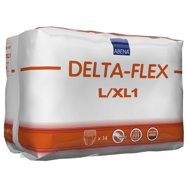 Abena Delta-Flex Protective Underwear, Level 1, Large/X-Large, (Pack of 14)