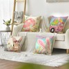 Rabbit Easter Cushion Covers, Set of 2, Rabbit Cushion Covers,