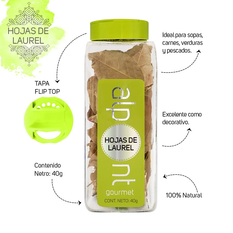 ALPONT GOURMET Hojas de Laurel, 40 g