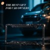 Timtin 2 Pcs Bling License Plate Frame Sparkly Rhinestone Diamond