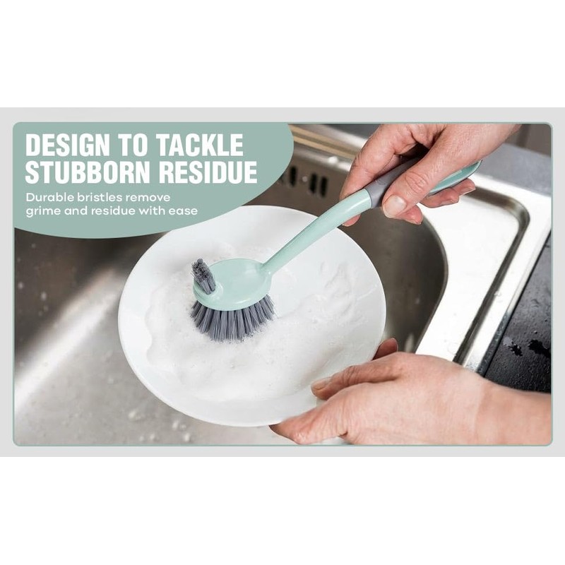 Topest Dish Brush with Non-Slip Comfortable Handle | Dish Scrubbing