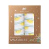 Angel Dear Sun Stripe Swaddle Blanket Blue 2 Pack