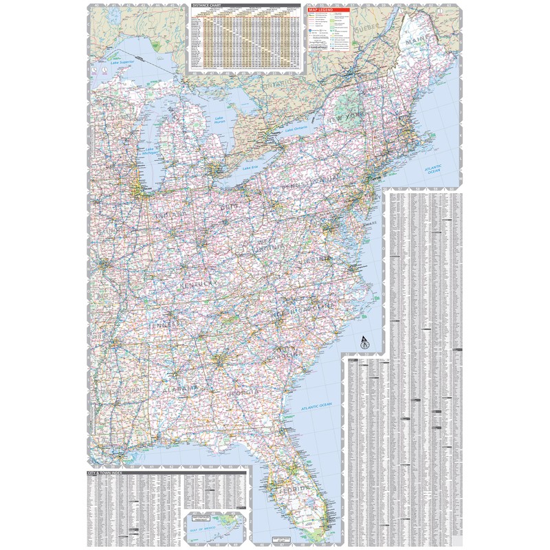 Rand McNally Folded Map: Eastern United States