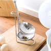 Stainless Steel Spoon Rest holder,Long Handle Vertical SPAC Saving Spoon