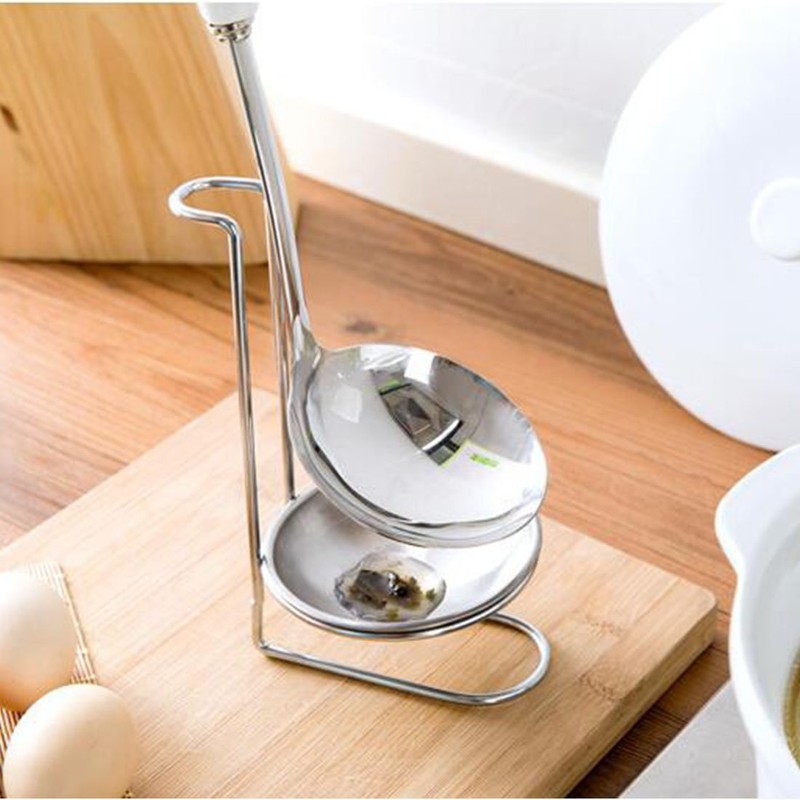 Stainless Steel Spoon Rest holder,Long Handle Vertical SPAC Saving Spoon