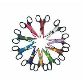Folia 799/10 CONTOUR Scissors Pack of 10 Assorted