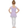 MdnMd Girls Toddler Ballet Leotard with Skirted Short Sleeve Dance
