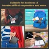 Chinco 4 Pieces Metal Pocket Notebook Portable Aluminum Notepad with