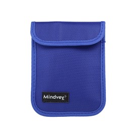 Mindvey Faraday Bags for Car Key Fobs, Credit Cards, Smart Watches/Data Privacy, Electronic Device Security, Anti-Hacking Card Protection 5G RF & RFID Shielding (1, Blue)