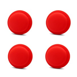 CoverKingz [4er Pack] Silikonhülle kompatibel mit AirTags 2021 klebend – Air Tag Selbstklebende Hülle - Klebehalterung – Airtag Aufkleber – Silikon Case Halterung Rot