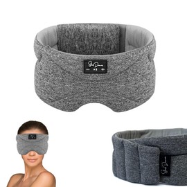 SleepSoftly™ Deluxe Bluetooth Sleep Headphones (White Noise, Light Grey)