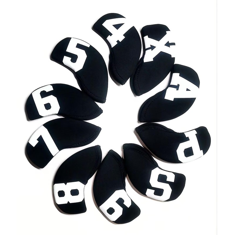 TSUCIA Golf Iron Covers with Color Count Headcovers Set of