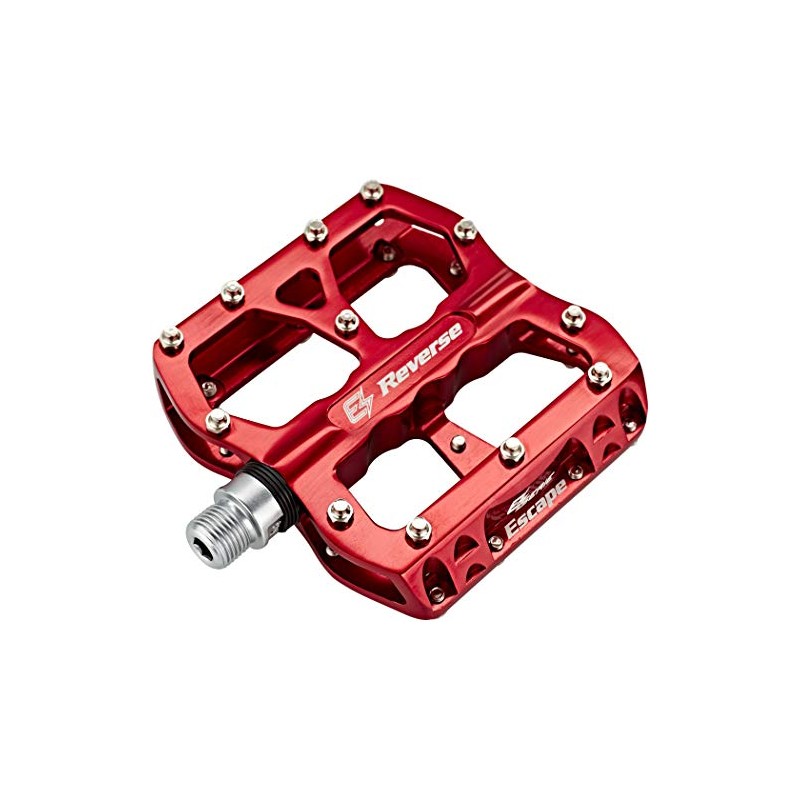 Reverse E-Escape Flat Bicycle Pedal Light Red