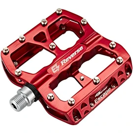 Reverse E-Escape Flat Bicycle Pedal Light Red