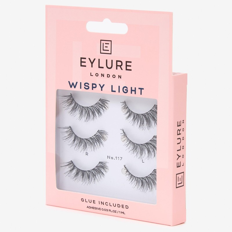 (Multi Pack- 3 Pairs) Eylure Texture #117 False Eyelashes, Black