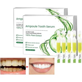 TLOPA Ampoule Toothpaste, TLOPA Ampoule Tooth Serum, 3v Fruit Acid Teeth Whitening Disposable Essence, Ampoule Whitening Essence Whitening Toothpaste Disposable for Sensitive Removal Tartar Plaque (2pcs)