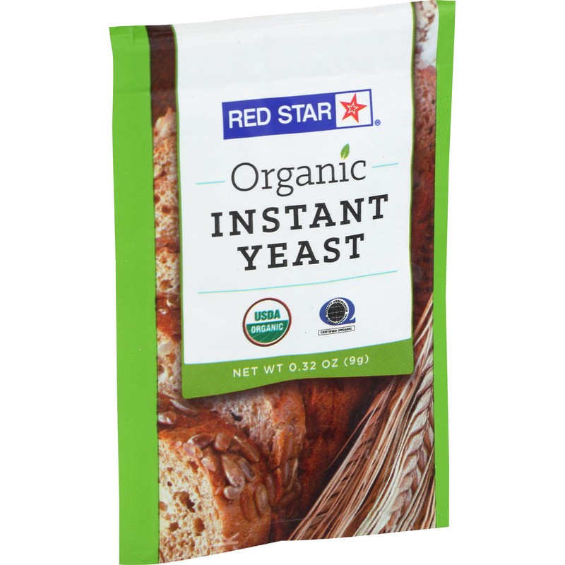 Red Star Organic Instant Yeast 0.32 Ounce Kosher Vegan Baking