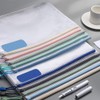 Zippered File Bags, A4, 20 Pieces, PVC Zippered Mesh Case,