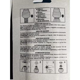 Siroflex  Black double swivel aerator From Siroflex   Increase Your Water Pressure