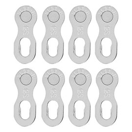 T best 4 Pairs 12 Speed Reusable Steel Wheels Bicycle Chain Missing Link (Gold)