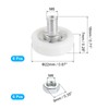 uxcell 6 Pack Drawer Rollers, 22mm Plastic Drawer Pulley Sliding