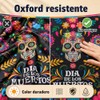 Banner Dia de Muertos,Fondo de Calavera 180×100cm,Decoracion Dia de Muertos