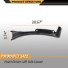 CNNELL Fender Extensions Trim Front Lower Compatible with Chevy Express