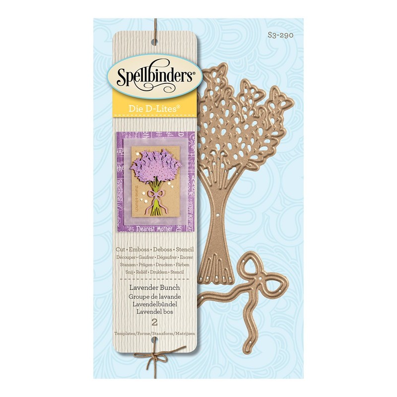Spellbinders Die D-Lites Lavender Bunch Etched/Wafer Thin Dies