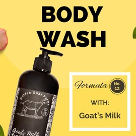 Golden Goat Farms Cinnamon Apple Scented Body Wash with Goat Milk, 16 Oz (2 Pack)