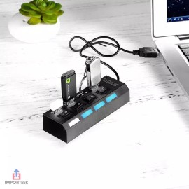 Importeek 25pz Multicargador Hub Adaptador 4 Puertos Usb Universal