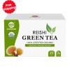 GANOHERB Organic Reishi Green Tea bags, 20 Counts