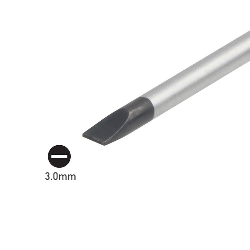 3mm x 75mm Slotted Flathead Screwdriver, Small 3.0mm Flat Head