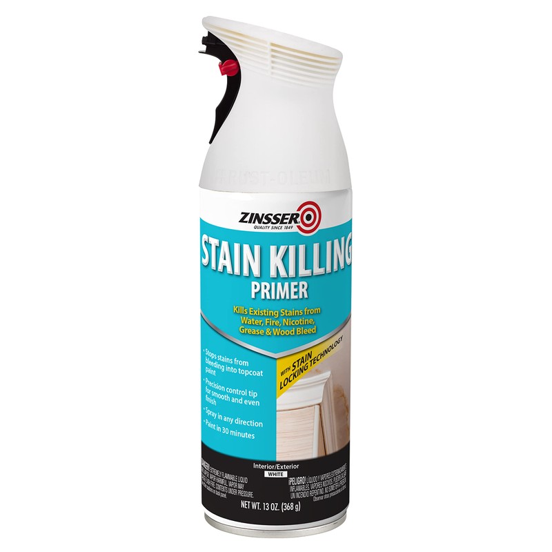 Zinsser 378493 Stain Killing Primer Spray, 13 oz, White