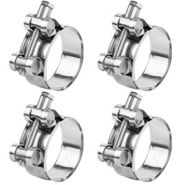 Joint Bolt Clamp Stainless Steel 40-43 mm Joint Bolt Clamp Hose Clamps Clamping Jaw Clamps Motorcycle Exhaust Clamps Joint Bolt Clamp Stainless Steel 304 (40-43 mm)