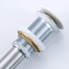 Luxier DS01-TP 1-5/8 in. Brass Bathroom and Vessel Sink Push