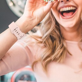 ID208 Plus Smart Watch Band, Lamshaw Quick Release Classic Watch Bands Soft Silicone Bands Bracelet Sports Strap for Kids Compatible with Quican ID208 Plus 1.8 Inches, aeac ID208 Plus, WMK ID208 Plus