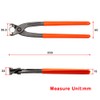 SPEEDWOX 10 Inches Ear Clamp Plier Standard Jaw Ear Clamp