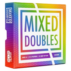 Mixed Doubles Dice and Card Game - Fun Betting for Family Games - Ages 6 and Up - Easy Adult Games for Game Night - Up to 6 Players Per Deck - OK 2 Win
