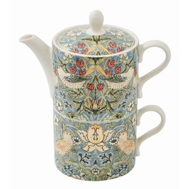 Spode UK William Morris Strawberry Thief Small Tea for One Teapot & Tea Cup Set