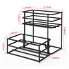 MCSAPIL Coffee Syrup Rack (4 Bottle Capacity)，Coffee Syrup Organizer for