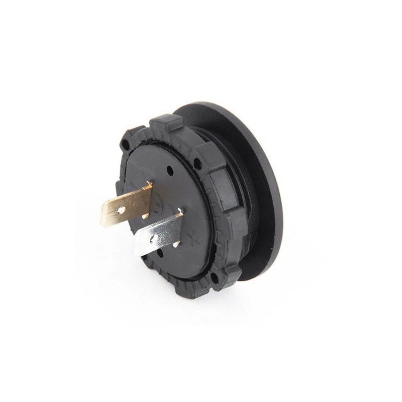 Wiredco 2X Round Red LED Voltmeter Voltage Display 12-24VDC Battery